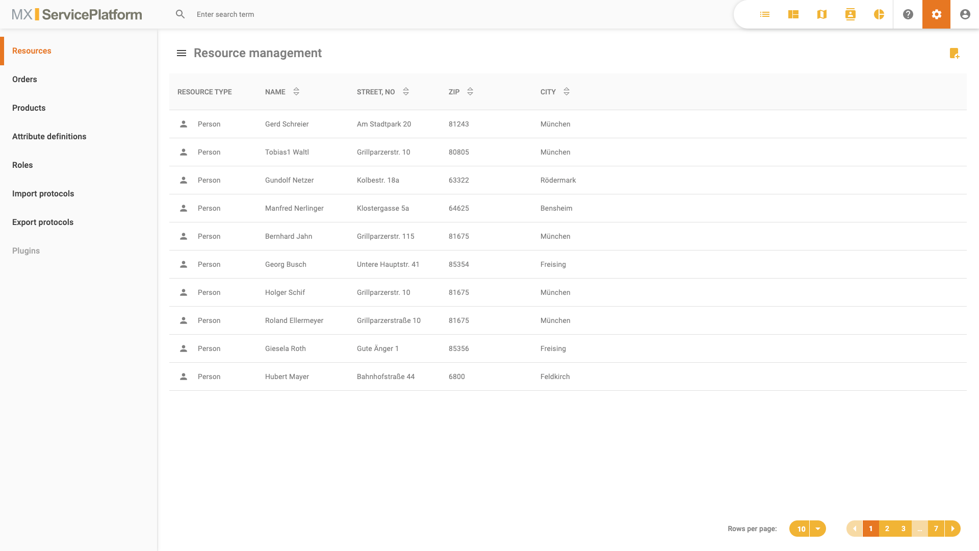 Resource import